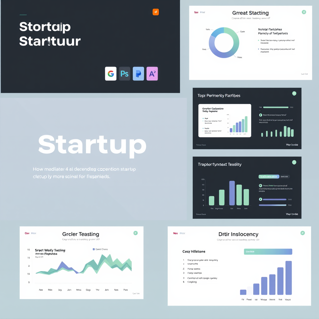 Startup pitch deck slide